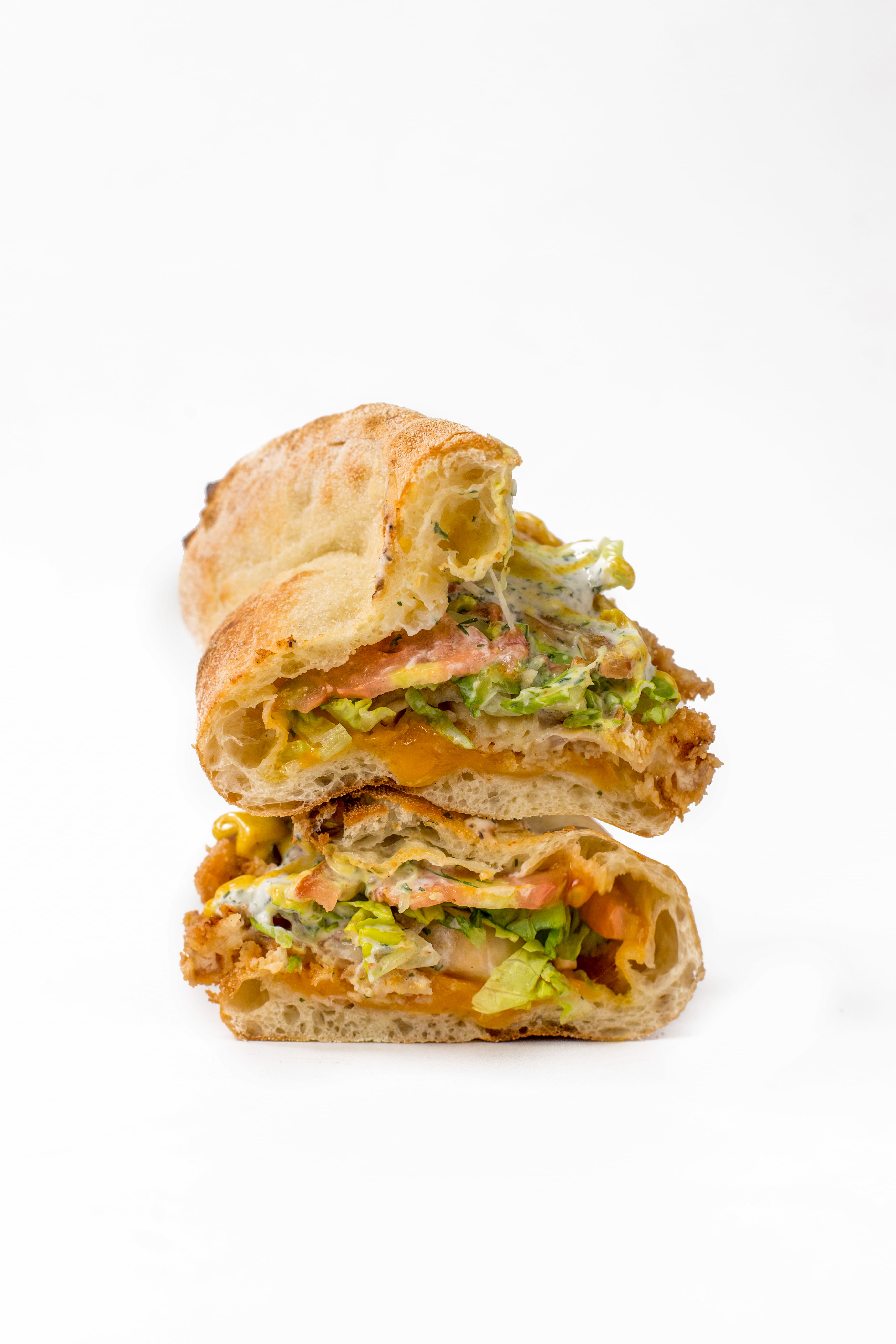 Katsu Curry Sando &mdash; Flat Coast Sanur Bali &mdash; inside view